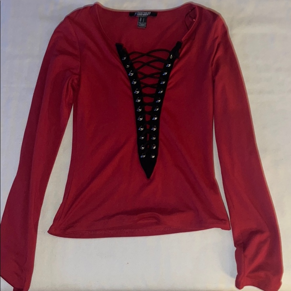 Laced up shirt